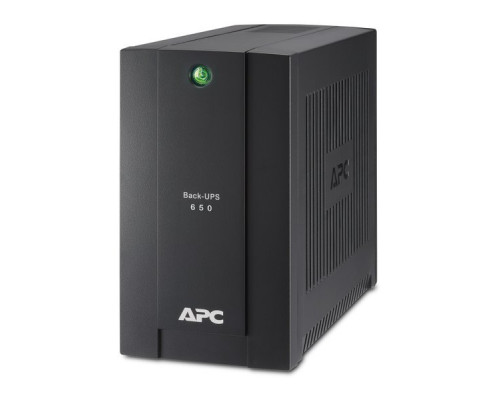 ИБП APC Back-UPS, 650ВА, линейно-интерактивный, напольный, 115х256х200 (ШхГхВ), 230V,  однофазный, (BC650-RSX761)