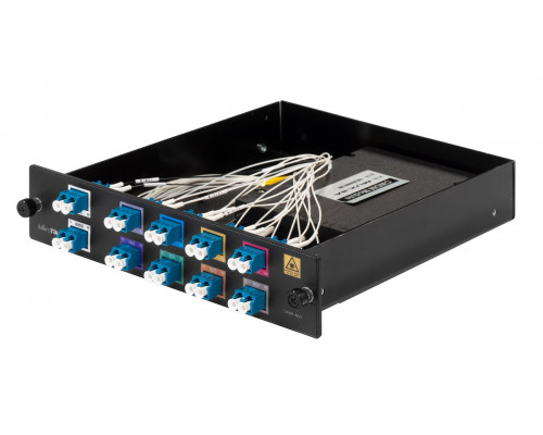 Бокс оптический Mikrotik, портов: 8, LC (duplex), цвет: чёрный, (CWDM-MUX8A)