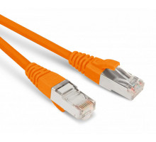Шнур комм. Hyperline, кат. 6, экр., SF/UTP, RJ45/RJ45, LSZH, AWG26 2м, оранжевый