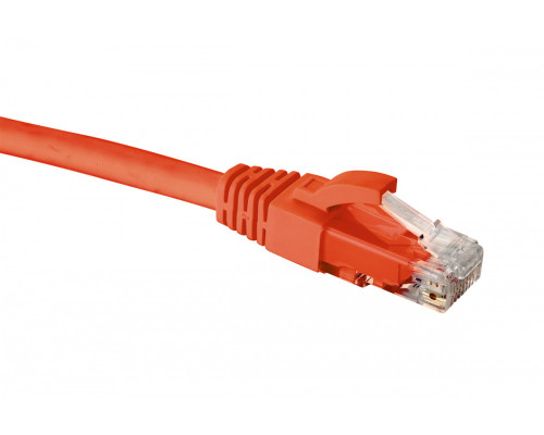 Шнур комм. Eurolan, кат. 5е, неэкр., U/UTP, RJ45, LSZH (нг(A)-HF), AWG26 0.2м, красный