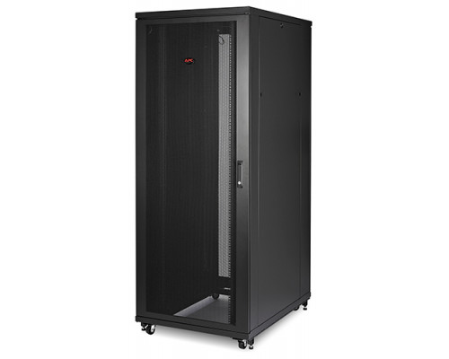Шкаф серверный напольный APC NetShelter SV, 42U, 2057х800х1060 мм (ВхШхГ), дверь: перфорация, боковая панель: сплошная съемная, цвет: чёрный