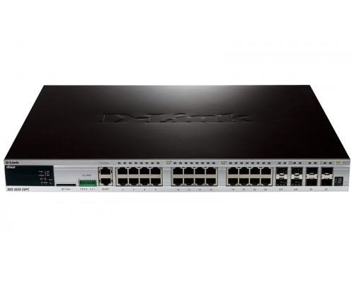 (Архив)Коммутатор D-Link, DGS-3620, управляемый, уровень: 3, портов: 28, поставляется в проекты, DGS-3620-28PC/*EI