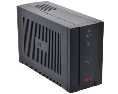 (Архив)ИБП APC Back-UPS, 800ВА, линейно-интерактивные, напольный, 1 х АКБ: с акб, 130х336х215 (ШхГхВ), 230V,  однофазный, (BX800CI)