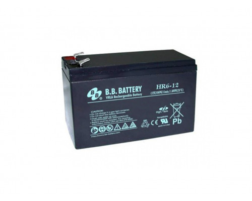 Аккумулятор для ИБП B.B.Battery HR, 94х51х151 мм (ВхШхГ),  необслуживаемый электролитный,  12V/5,5 Ач, (BB.HR 6-12)