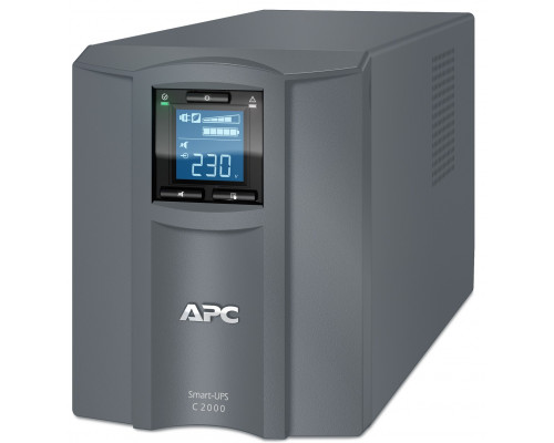 (Архив)ИБП APC Smart-UPS C, 2000ВА, линейно-интерактивные, напольный, 1 х, АКБ: с акб, 170х440х216 (ШхГхВ), 230V,  однофазный, Ethernet, (SMC2000I-RS)