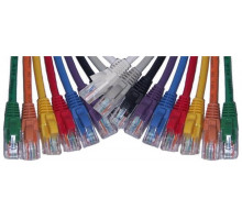 Шнур комм. Eurolan, кат. 5е, неэкр., U/UTP, RJ45/RJ45, LSZH, AWG26 1м, чёрный
