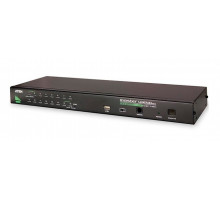 Переключатель KVM Aten, Altusen, портов: 16 х SPHD-15, 44х160х433 мм (ВхШхГ), USB, PS/2, цвет: чёрный