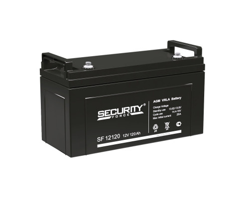 Аккумулятор Delta Battery SF, 213х172х406 мм (ВхШхГ) 12V/120 Ач, цвет: чёрный, (SF 12120)