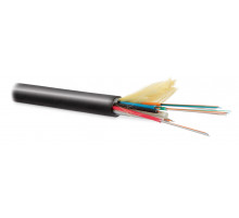 Кабель ВО Hyperline Micro-Bundle,  12хОВ, OM4 50/125, LSZH, Ø 5,3мм, универсальный, диэлектрический, цвет: чёрный