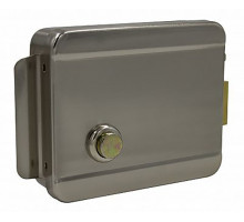 Электромеханический замок AccordTec, накладной, личинка и 5 ключей, AT-EL101AWN, кнопка выхода, цвет: никель/серый, (AT-01349)