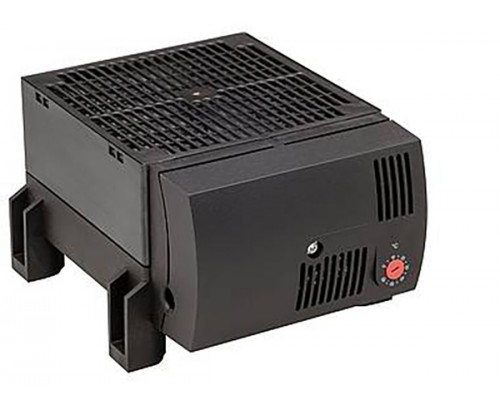 Нагреватель STEGO CR 030, 100х168х145 мм (ВхШхГ), 950Вт, к полу, для шкафов, 230V, чёрный, с термостатом и вентилятором