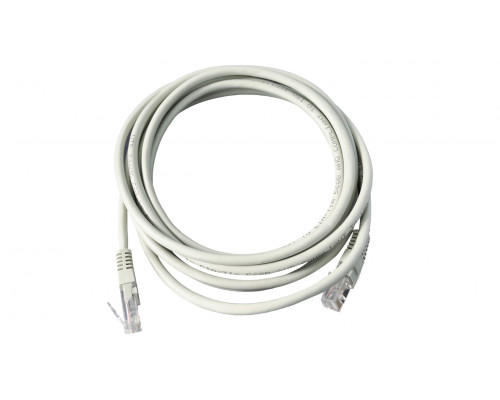 Шнур комм. BNH, кат. 6, неэкр., U/UTP, RJ45/RJ45, PVC, AWG24, 3м, серый