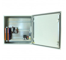 Шкаф уличный всепогодный укомплектованный настенный OSNOVO, IP66, корпус: сталь листовая, 600х600х210 мм (ВхШхГ), цвет: серый