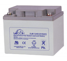 Аккумулятор для ИБП Leoch DJM, 170х165х197 мм (ВхШхГ),  необслуживаемый свинцово-кислотный,  12V/45 Ач, (DJM 12-45)