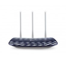 Маршрутизатор TP-Link, портов: 5, LAN: 4, WAN: 1, скорость мб/с: 733, антенн: 3, USB: Нет, 35х230х144 мм (ВхШхГ), цвет: синий, Archer A2