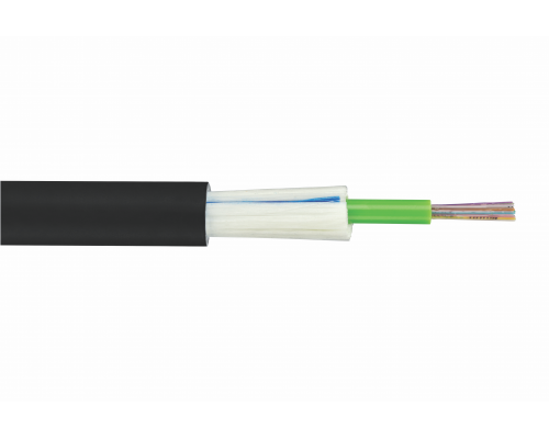 Кабель ВО Eurolan U01 UNI Tube,  2хОВ, OM3 50/125, LSZH (нг(A)-HF), Ø 9мм, универсальный, бронированный, цвет: чёрный