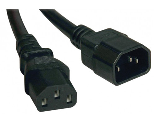 Силовой шнур ITK, IEC 320 C13, вилка IEC 60320 С14, 2 м, 10А, цвет: чёрный