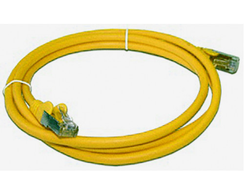 Шнур комм. Lanmaster, кат. 5е, экр., FTP, RJ45/RJ45, LSZH, 1м, жёлтый