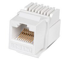 Cabeus KJ-RJ45-Cat.5e-Toolless Вставка Keystone Jack RJ-45(8P8C), категория 5e, без инструмента Toolless, белая