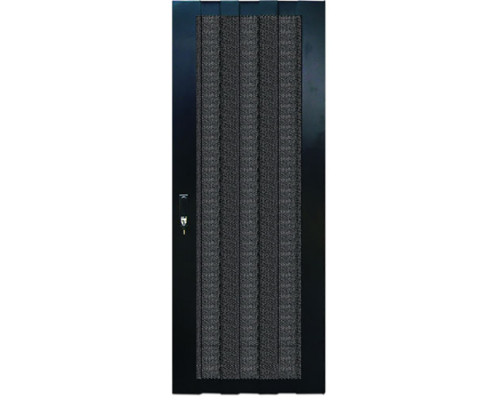 Дверь (к шкафу) TWT, 47U, 600 мм Ш, комплект 2 шт, для шкафов, передняя - перфорированная, задняя - перфорированная, цвет: чёрный