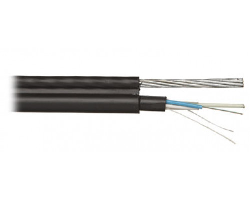 Кабель ВО Hyperline Multi Tube,  8хОВ, OM2 50/125, PE, Ø 11,3мм, снаружи зданий, металлический, цвет: чёрный