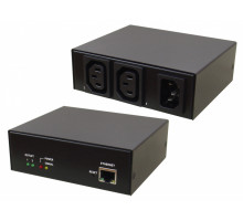 Блок силовых розеток Eurolan, IEC 60320 С13 х 2, вход IEC 320 C14, шнур 1,8 м, 44х432х90 мм (ВхШхГ), 10А, чёрный