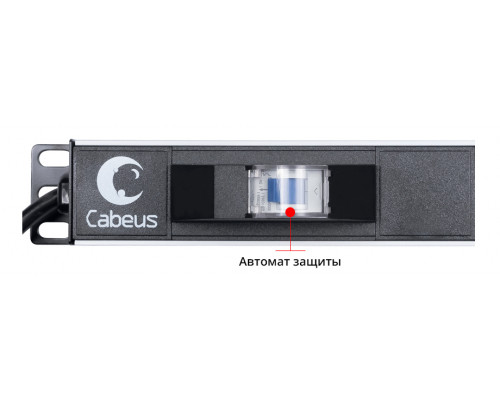 Блок розеток для 19" шкафов 10А Cabeus PDU-16-14C13-10C19-B-C14 10 розеток
