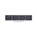 Блок розеток для 19" шкафов 10А Cabeus PDU-16-14C13-10C19-B-C14 10 розеток