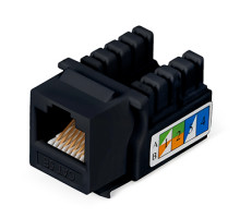 Cabeus KJ-RJ45-Cat.5e-90-BK Вставка Keystone Jack RJ-45, категория 5e, заделка тип 110, черная