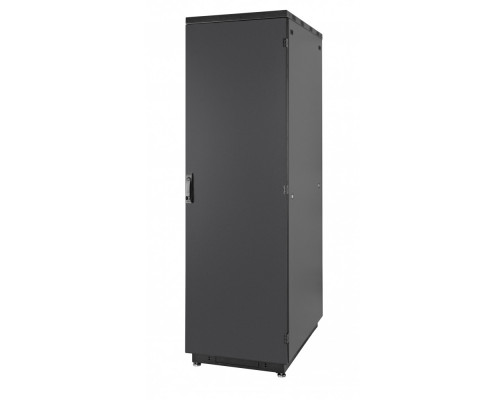 Шкаф телекоммуникационный напольный Eurolan S3000, IP20, 22U, 1145х600х600 мм (ВхШхГ), дверь: металл, боковая панель: сплошная съемная, разборный, цве