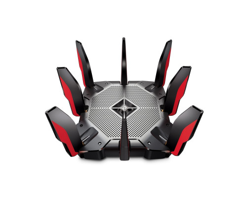 Маршрутизатор TP-Link, портов: 9, LAN: 8, WAN: 1, скорость мб/с: 10 756, антенн: 8, USB: Да, 184х288х288 мм (ВхШхГ), цвет: чёрный, Archer AX11000