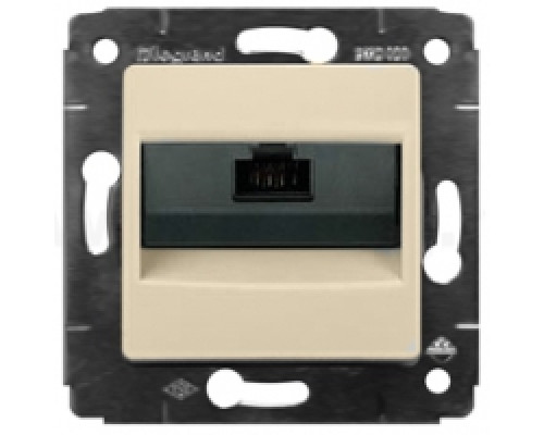 Розетка в сборе Legrand Valena, 1x RJ45, кат. 6, экр., внутренняя, 51х58 мм (ВхШ), цвет: слоновая кость, (LEG.774146)