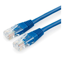 Шнур комм. Datarex, кат. 5е, неэкр., U/UTP, RJ45/RJ45, LSZH (нг(A)-HF), 10м, синий