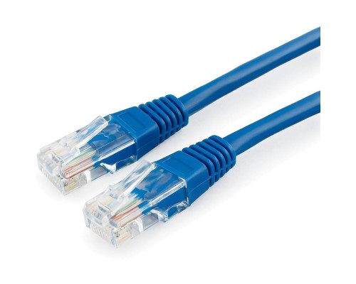 Шнур комм. Datarex, кат. 5е, неэкр., U/UTP, RJ45/RJ45, LSZH (нг(A)-HF), 10м, синий