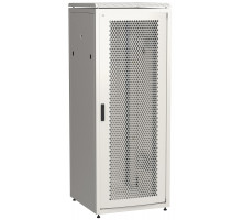 Шкаф серверный напольный ITK LINEA N, IP20, 42U, 2055х800х800 мм (ВхШхГ), дверь: перфорация, боковая панель: сплошная съемная, разборный, цвет: серый