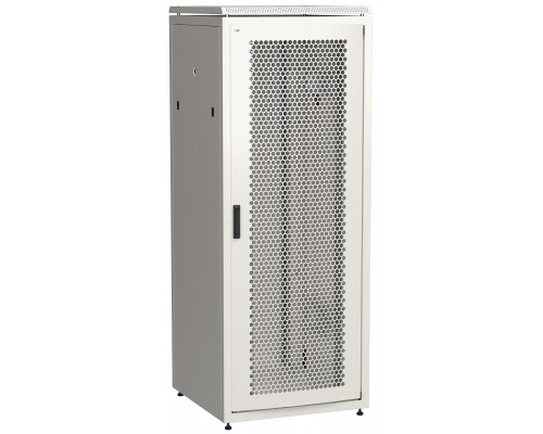 Шкаф серверный напольный ITK LINEA N, IP20, 42U, 2055х800х800 мм (ВхШхГ), дверь: перфорация, боковая панель: сплошная съемная, разборный, цвет: серый