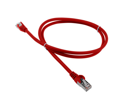 Шнур комм. Lanmaster, кат. 5е, экр., FTP, RJ45/RJ45, LSZH, AWG26 15м, красный