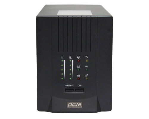 ИБП Powercom Smart King PRO+, 3000ВА, линейно-интерактивный, напольный, 170х450х226 (ШхГхВ), 230V,  однофазный, Ethernet, (SPT-3000)