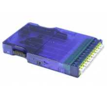 Кассета оптическая Hyperline PPTR-CSS FO, standard, 12хОВ портов: 6, LC (Duplex), OM2 50/125, цвет: синий