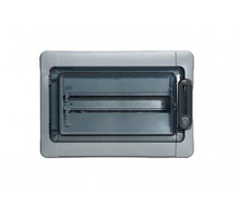 Щит электрический настенный Legrand Plexo, IP65, 1ряд.  18мод., с клеммным блоком, дверь: прозрачная, корпус: полистирол, цвет: серый
