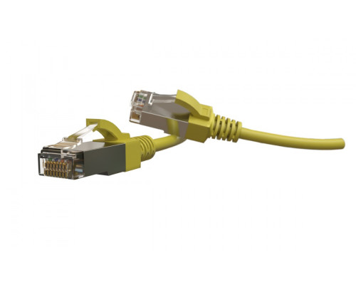 Шнур комм. Hyperline, кат. 6, экр., S/FTP, RJ45/RJ45, LSZH, AWG28 5м, жёлтый