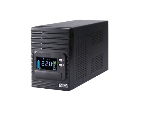 ИБП Powercom Smart King PRO+, 1000ВА, lcd дисплей, линейно-интерактивный, напольный, 140х380х210 (ШхГхВ), 155-300V,  однофазный, (SPT-1000-II LCD)