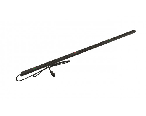 Блок силовых розеток Hyperline SHE, IEC 320 C13 х 36, IEC 60320 С19 х 6, вход IEC 309 16A 3P+N+E, шнур 3 м, 1 915мм, трехфазный 16А, вольтметр,амперме