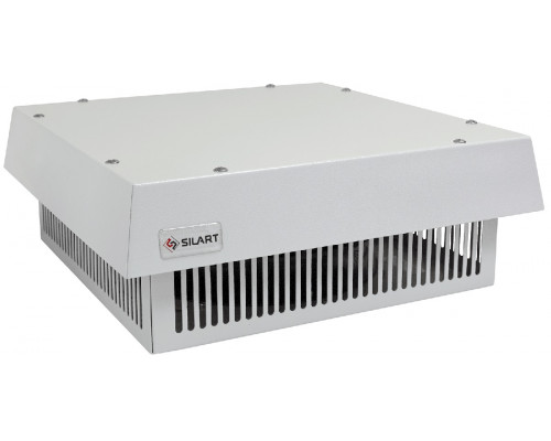 Вентилятор SILART GRM, в крышу, 230V, 137х351х351 мм (ВхШхГ), вентиляторов: 1, 72 дБ, IP22, поток: 780 м3/ч, для шкафов, цвет: серый