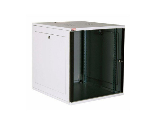 Шкаф телекоммуникационный настенный Lande EURObox, 19", 16U, 773х540х600 мм (ВхШхГ), дверь: стекло, цвет: серый