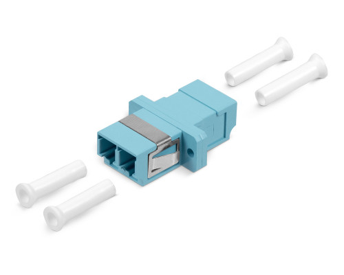 Cabeus DLC-DLC-MM-OM3 Проходной соединитель LC-LC duplex, MM-OM3(для многомодового кабеля), корпус пластмассовый (SC Adapter Simplex dimension)