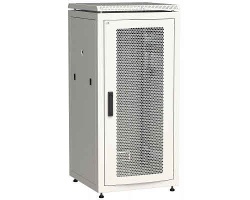 Шкаф серверный напольный ITK LINEA N, IP20, 24U, 1250х600х800 мм (ВхШхГ), дверь: перфорация, боковая панель: сплошная съемная, разборный, цвет: серый