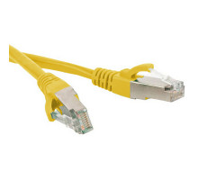 Шнур комм. Hyperline, кат. 5е, экр., SF/UTP, RJ45/RJ45, LSZH, AWG26 2м, жёлтый