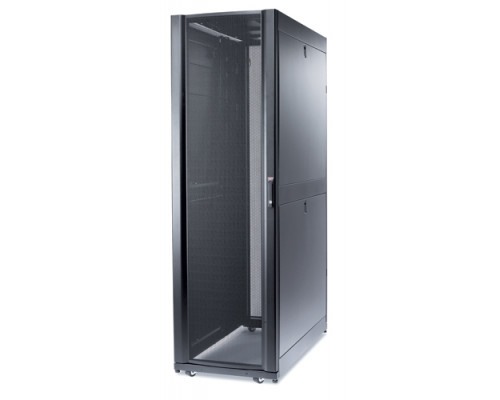 Шкаф серверный напольный APC NetShelter SX, IP20, 48U, 2258х600х1200 мм (ВхШхГ), дверь: перфорация, боковая панель: сплошная съемная, цвет: чёрный