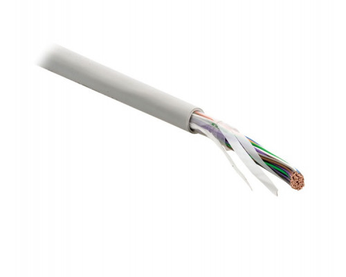 Кабель многопарный Hyperline, U/UTP, 25 пар., кат. 3, Ø 9,2мм, PVC, внутри зданий, цвет: серый